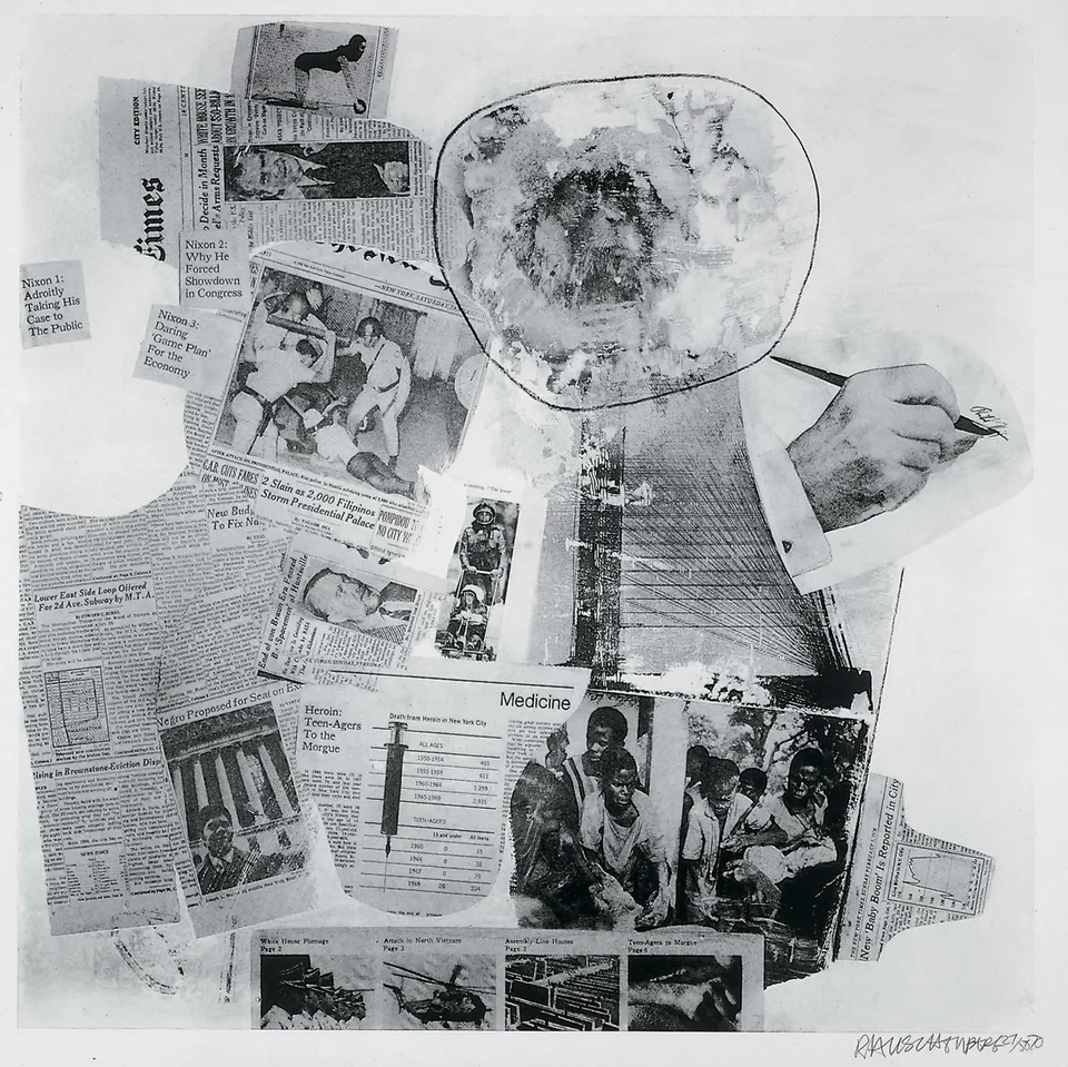 ROBERT RAUSCHENBERG, Features (from Currents) 61