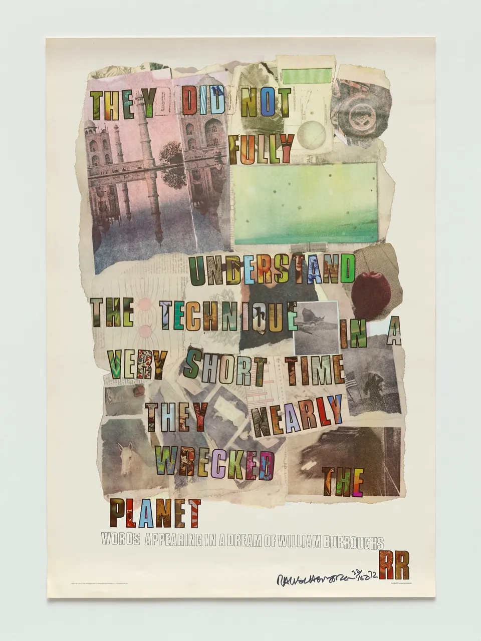 ROBERT RAUSCHENBERG, Dream of William Burroughs