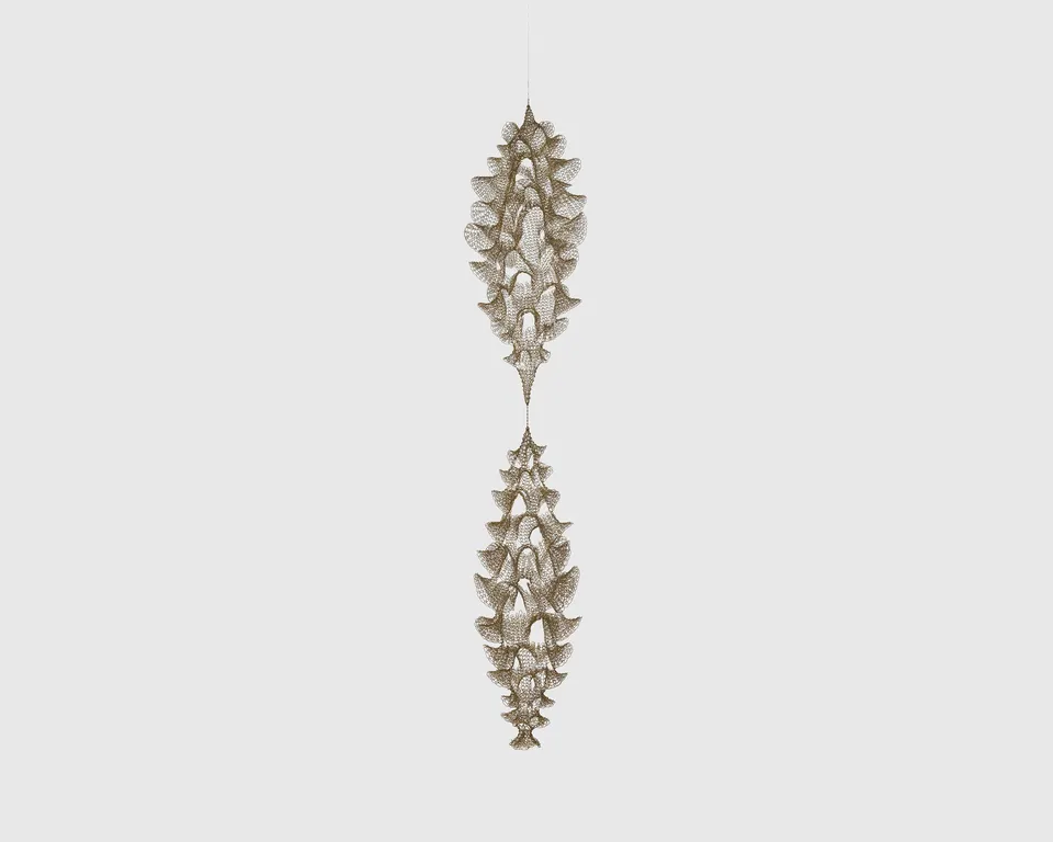 Ruth Asawa, Untitled (S.302, Hanging Two-Section, Open-Window Form)