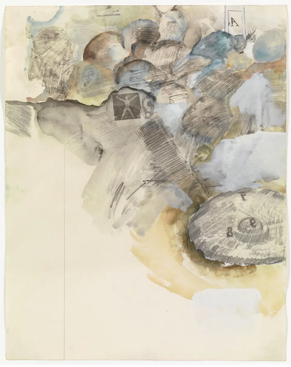 ROBERT RAUSCHENBERG, Canto XI: Circle Six, The Heretics, from the series Thirty-Four Illustrations for Dante’s Inferno