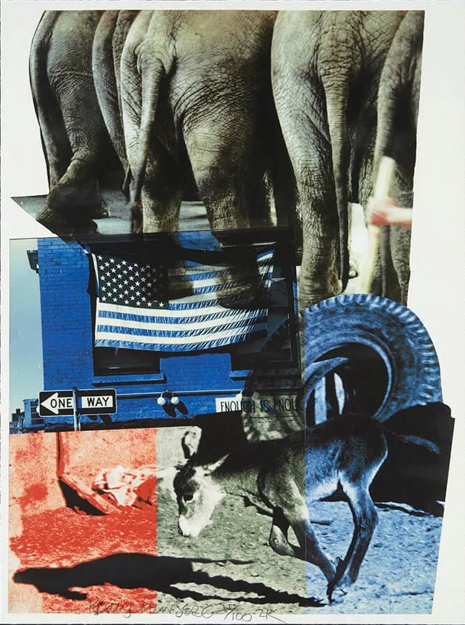 ROBERT RAUSCHENBERG, Hillary Rodham Clinton Campaign Print
