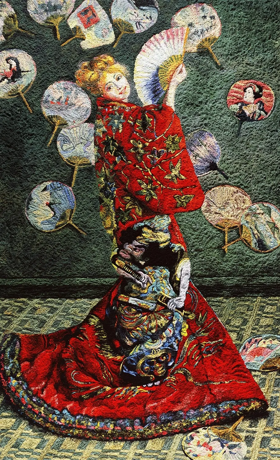 Vik Muniz, pictures of pigment: la japonaise, after claude monet