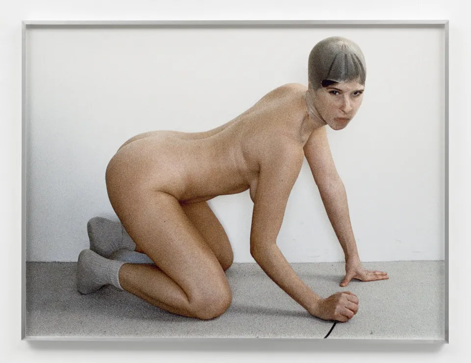 Talia Chetrit, self-portrait (all fours)