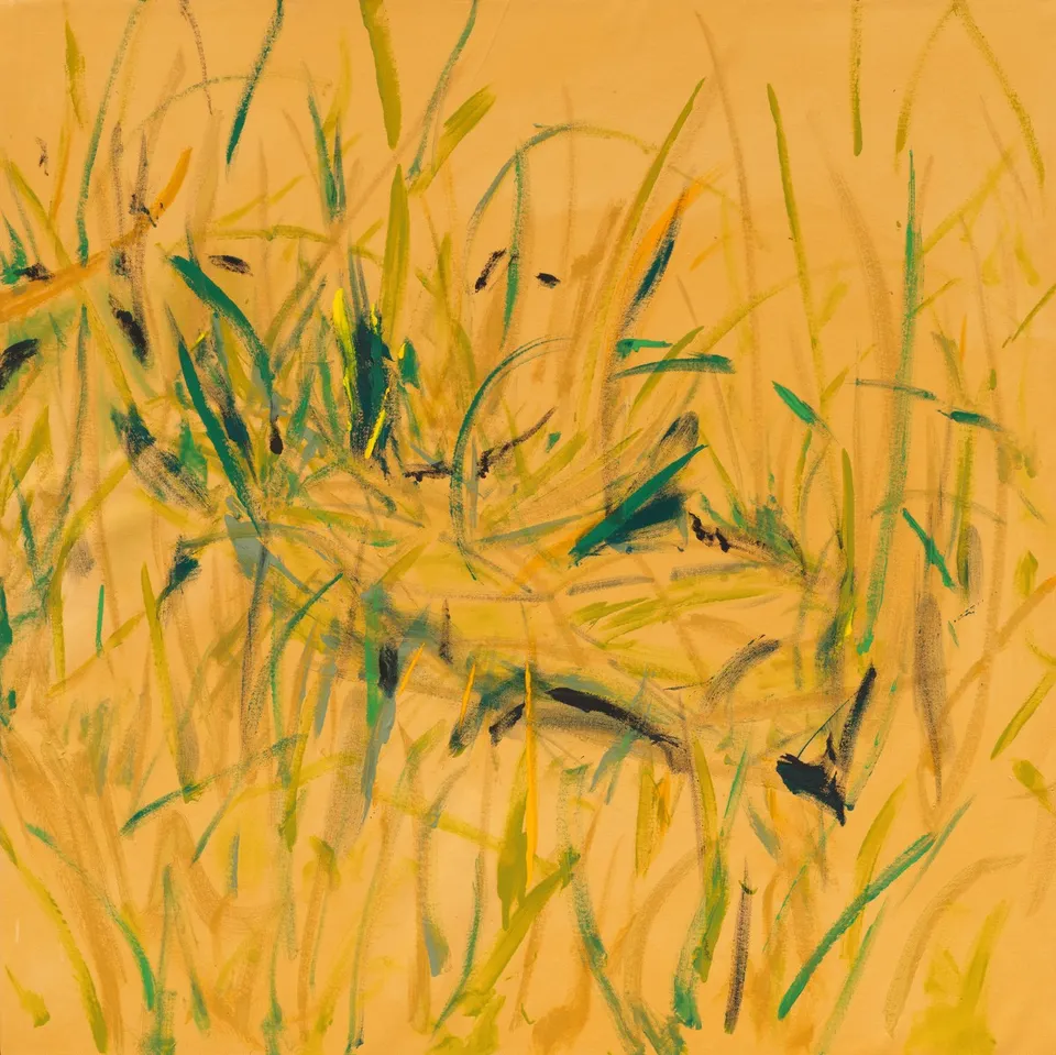 Cy Gavin, Untitled (A footprint in grass)