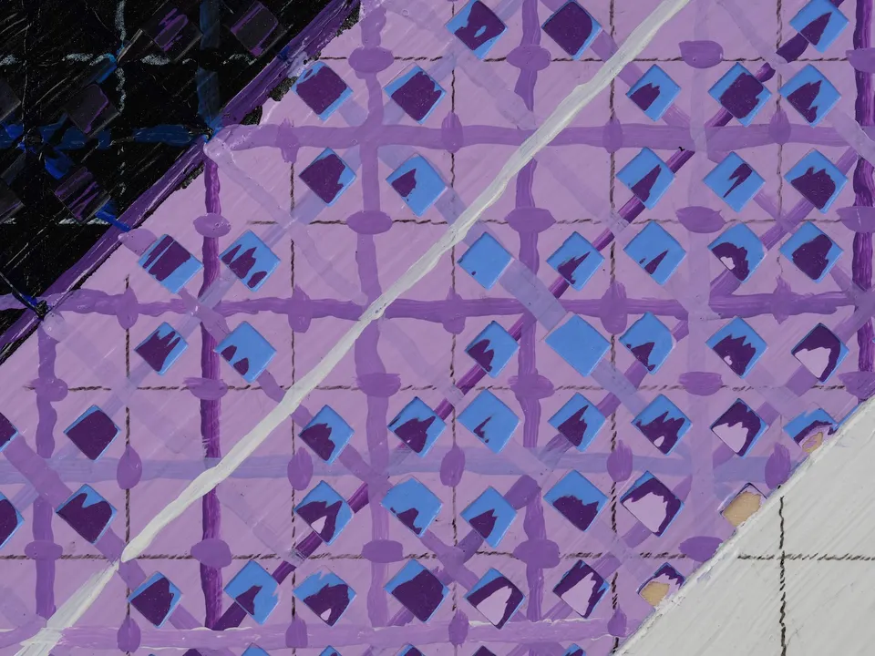 Ding Yi, Appearance of Crosses 2025-17 (detail)