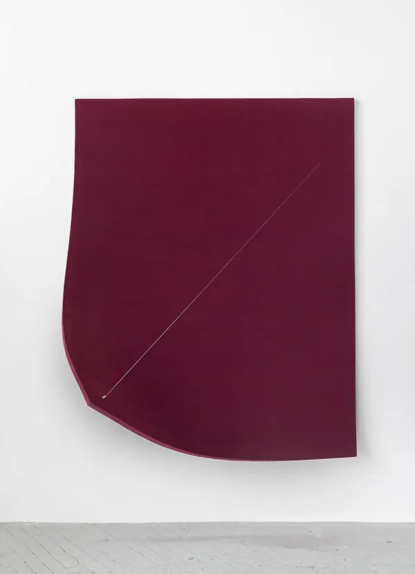 Naama Tsabar, Work on Felt (Variation 9) Bordeaux