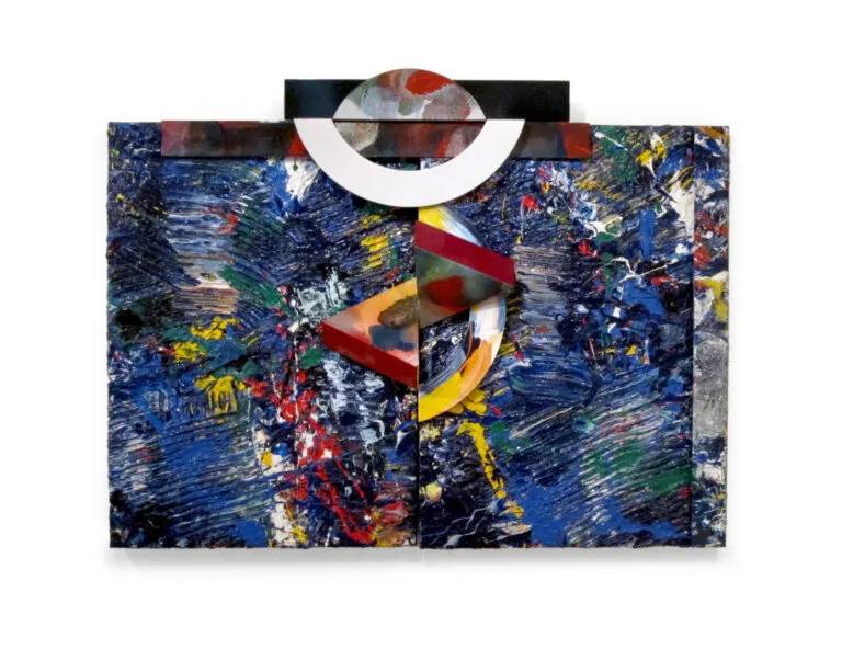 Sam Gilliam, Deep Pool, Deep Blue Reflections