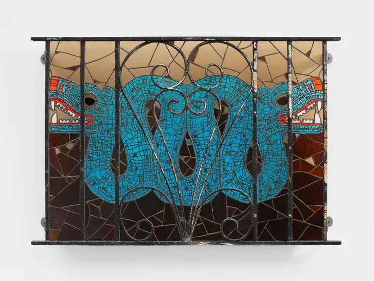 Timo Fahler, double headed serpent mirror