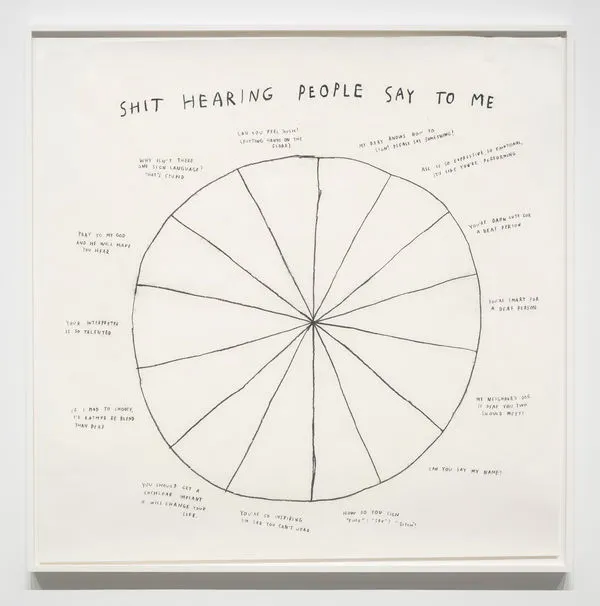 Christine Sun Kim, Shit Hearing People Say To Me