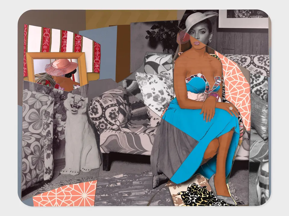 Mickalene Thomas, Portrait of Lili #2