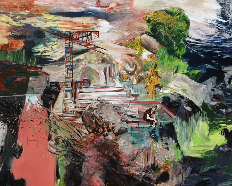 Hernan Bas, The landmark (or the laser point)