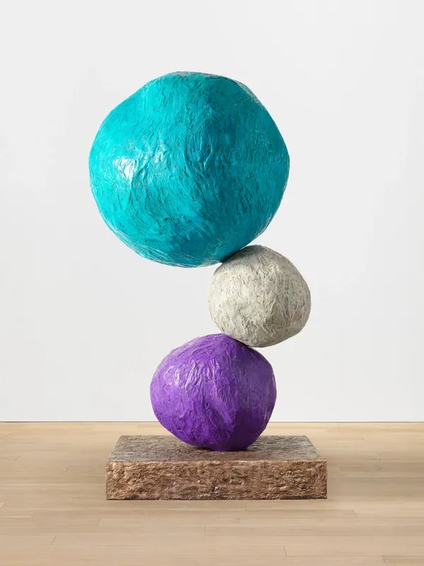 Annie Morris, Bronze Stack 3, Cobalt Turquoise