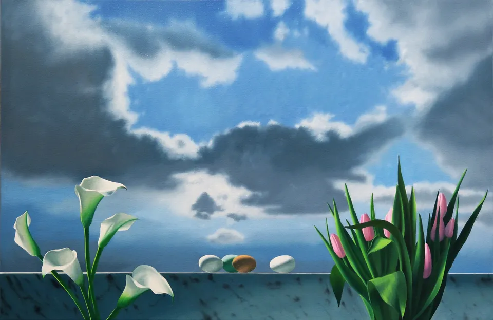 Bruce Cohen, Still Life with Spring Sky