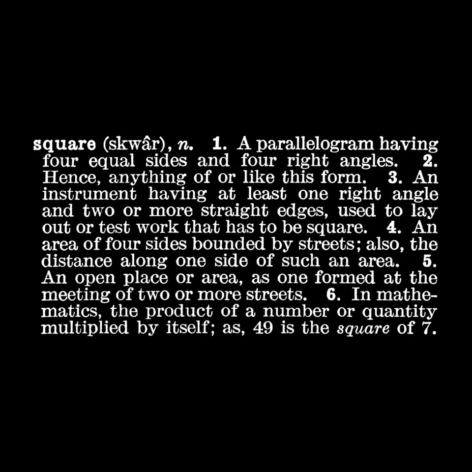 Joseph Kosuth, Titled [Art as Idea (as Idea)]‘ [Square]