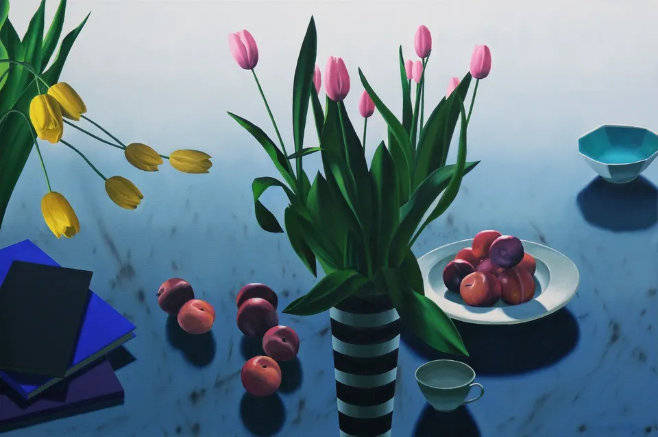 Bruce Cohen, Still Life with Backlit Plums