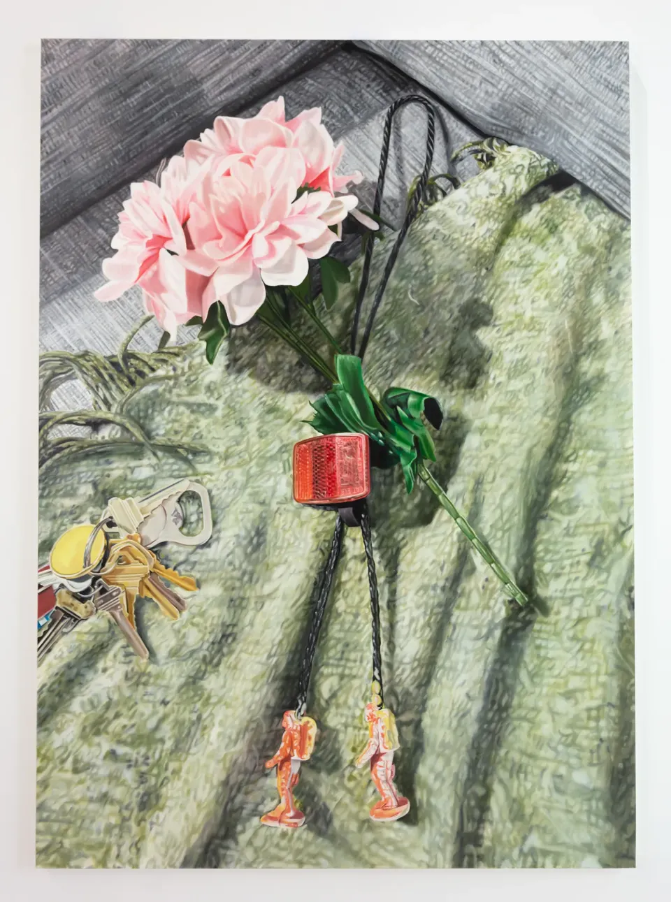 Cait Porter, Bolo Tie with Pink Flowers