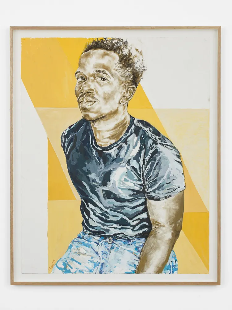 Claudette Johnson, Young Man on Yellow
