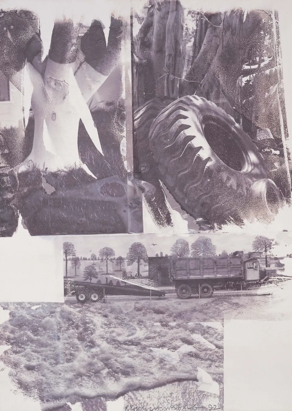 ROBERT RAUSCHENBERG, Tree Son (Waterworks)