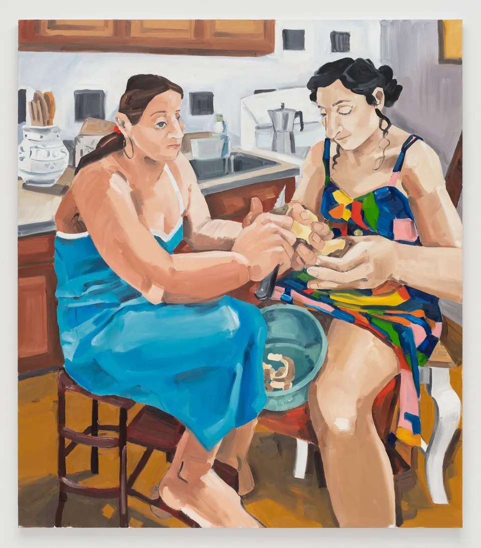 Cristina BanBan, Irene and Sara Peeling Potatoes in Greenpoint
