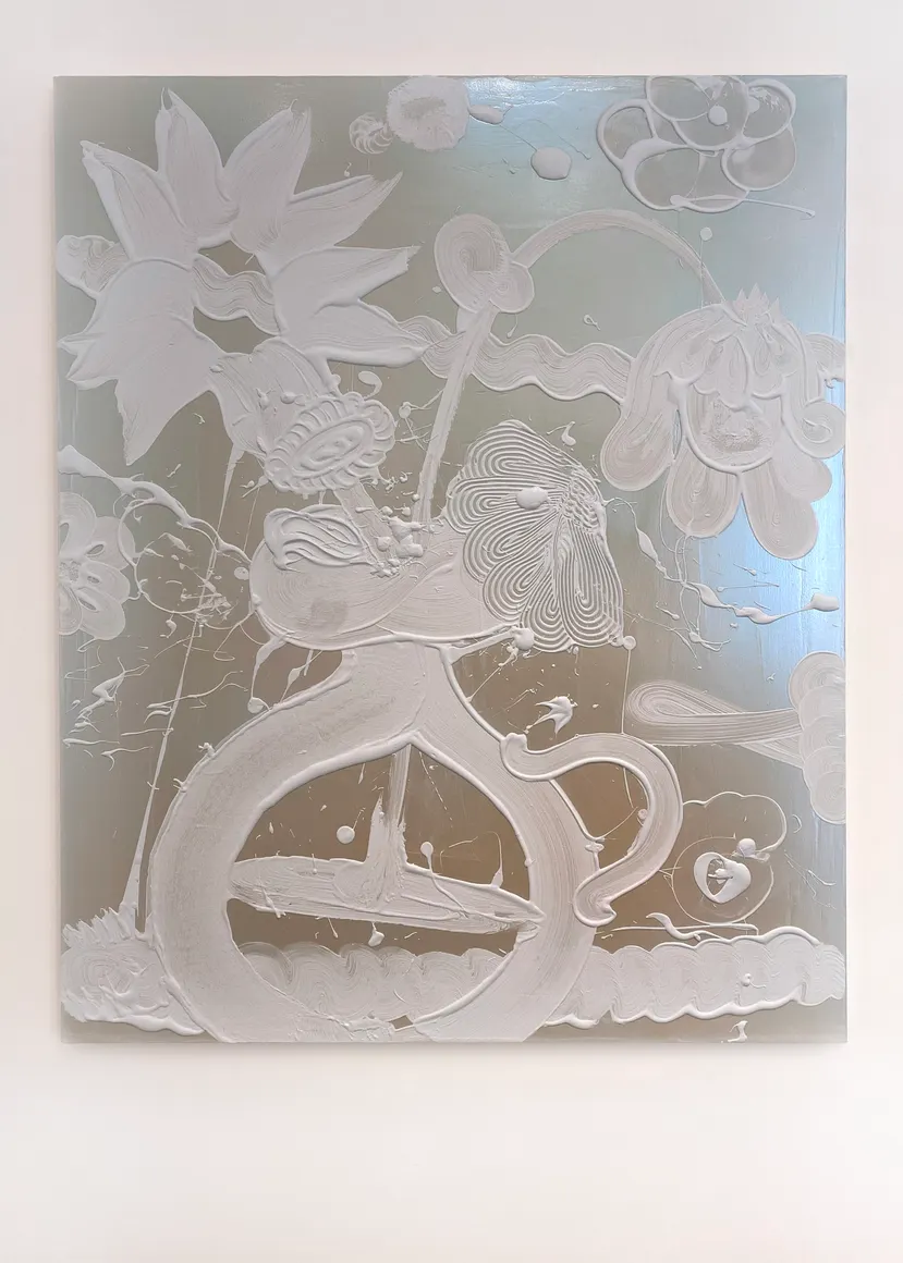 Catherine Howe, Blue Mica Painting
