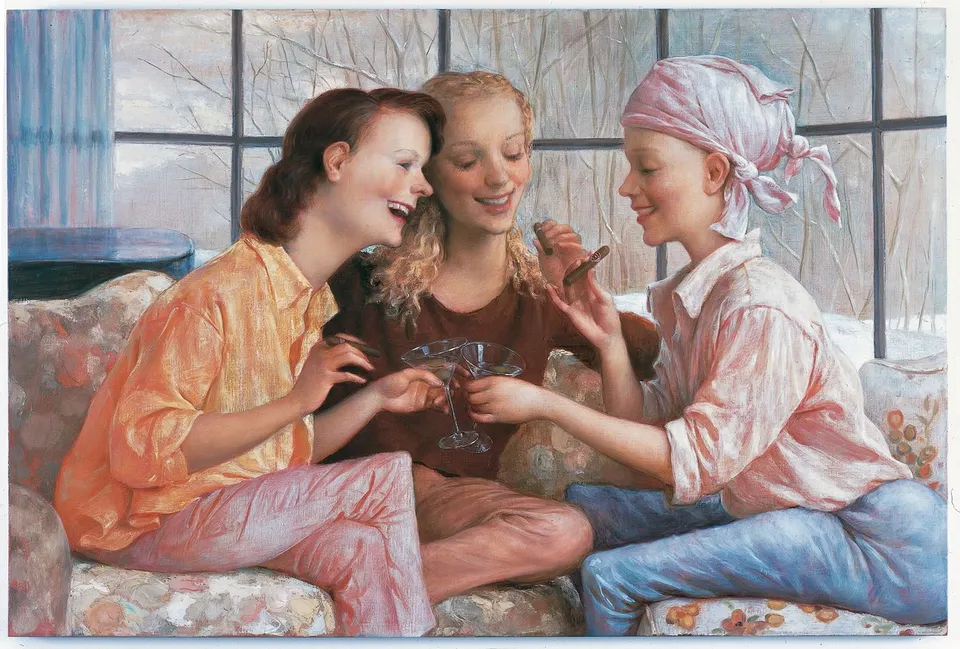 John Currin, John Currin Stamford After-Brunch