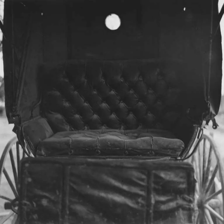 ROBERT RAUSCHENBERG, Untitled (Interior of an Old Carriage)
