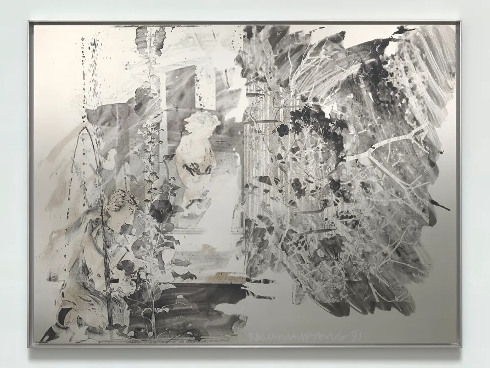 ROBERT RAUSCHENBERG, Hollyhock Party (Night Shade)