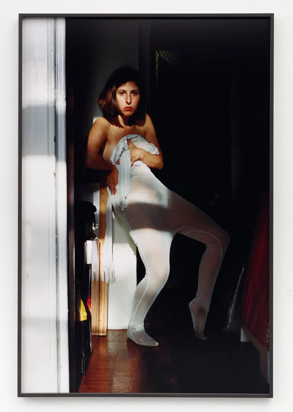 Talia Chetrit, Self-portrait (Mesh Layer)