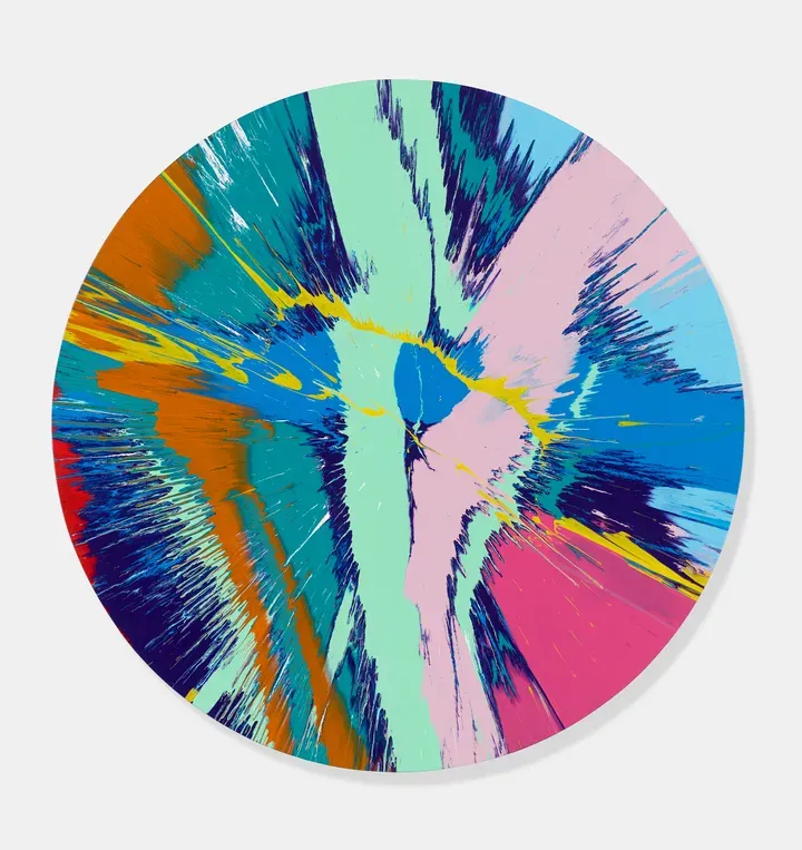 Damien Hirst, Beautiful Single Pointed Star Constantly Wavering Touch Me with Prayers and Promises Painting