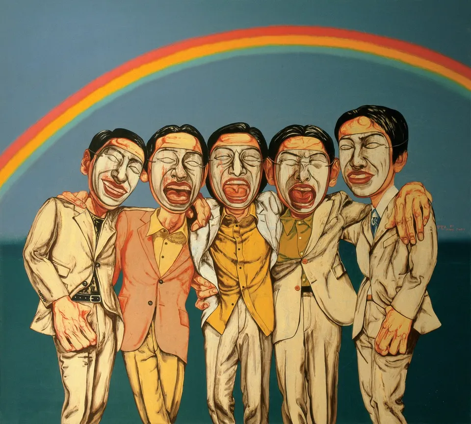 Zeng Fanzhi, Mask Series No. 8