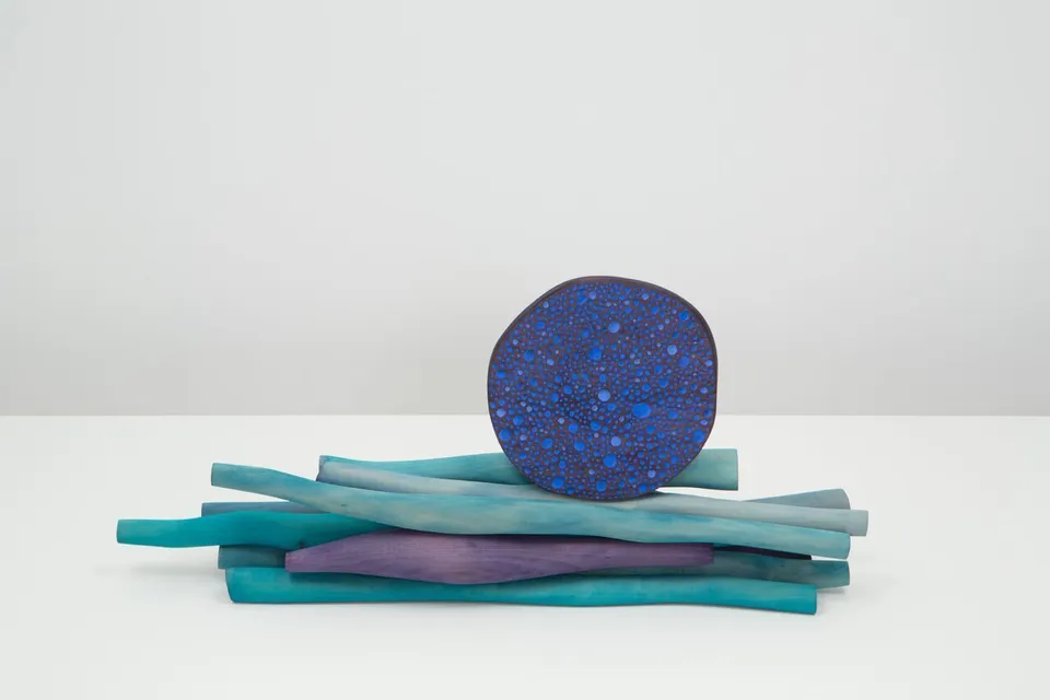 Matthew Ronay, Stems Topped by Sieve Plate