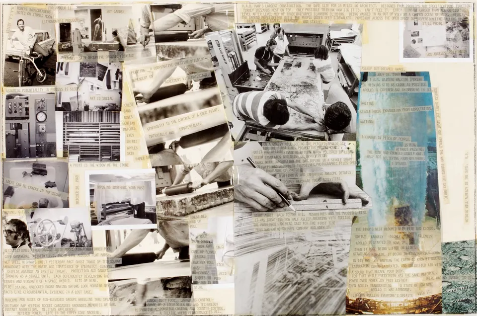 ROBERT RAUSCHENBERG, Stoned Moon Drawing