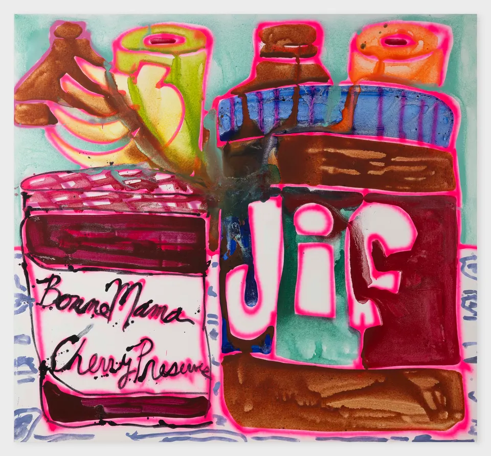 Katherine Bernhardt, Peanut Butter and Jelly (Cherry Preserves)