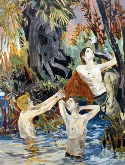 Hernan Bas, Apollo with Daphne as a Boy