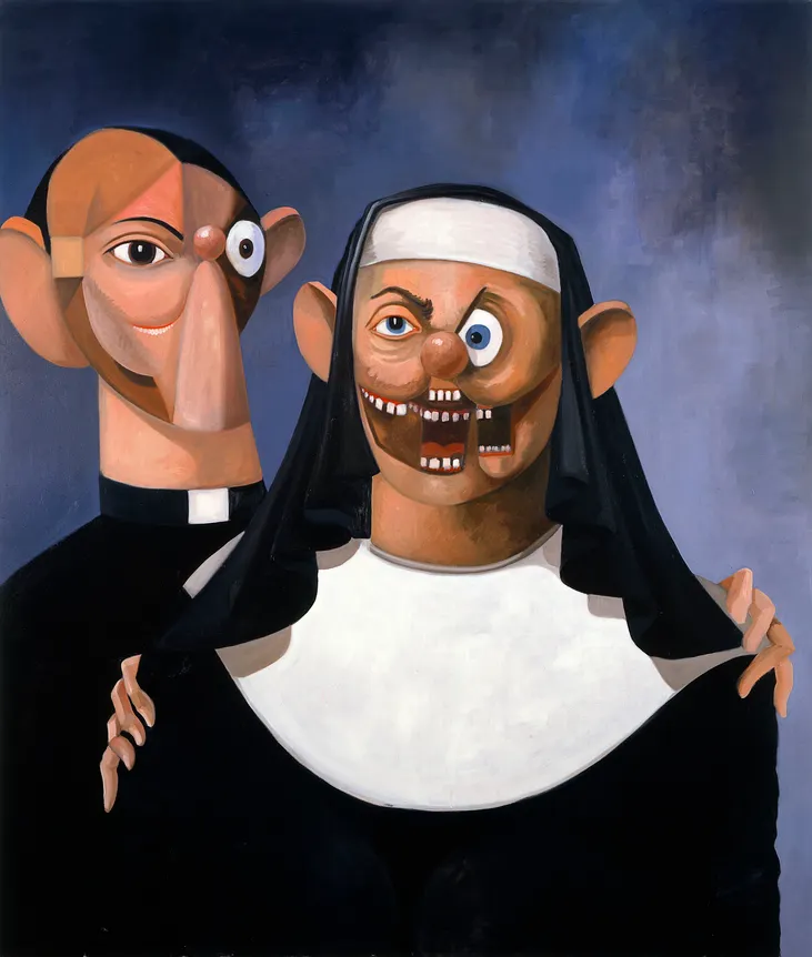 George Condo, Nun and Priest