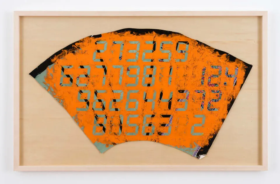 Tatsuo Miyajima, Counter Painting on Chinese dress - Orange