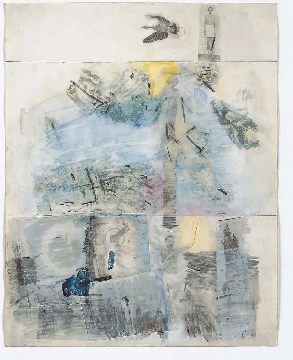 ROBERT RAUSCHENBERG, Canto II: The Descent, from the series Thirty-Four Illustrations for Dante’s Inferno