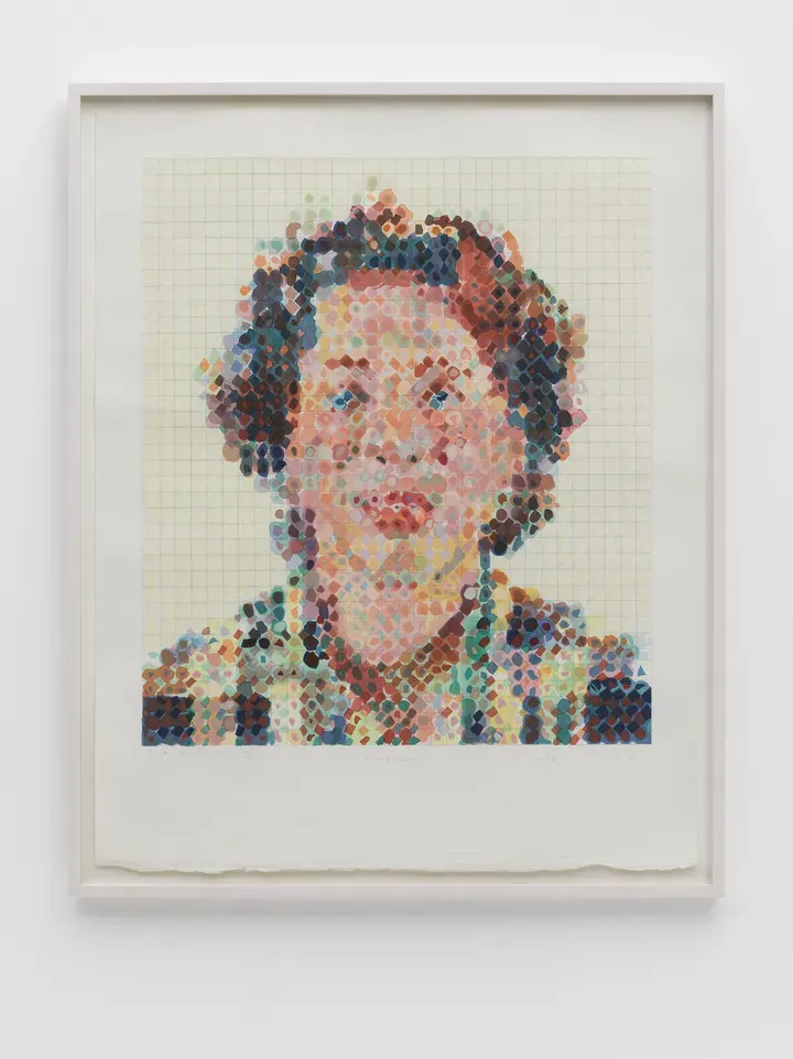 CHUCK CLOSE, Leslie