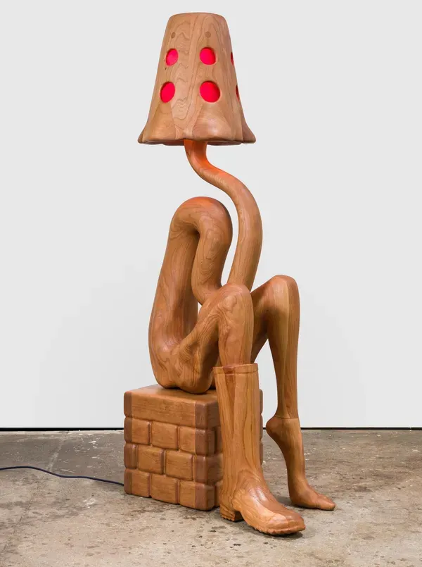 Vincent Pocsik, Sitting with One Rain Boot in Cherry