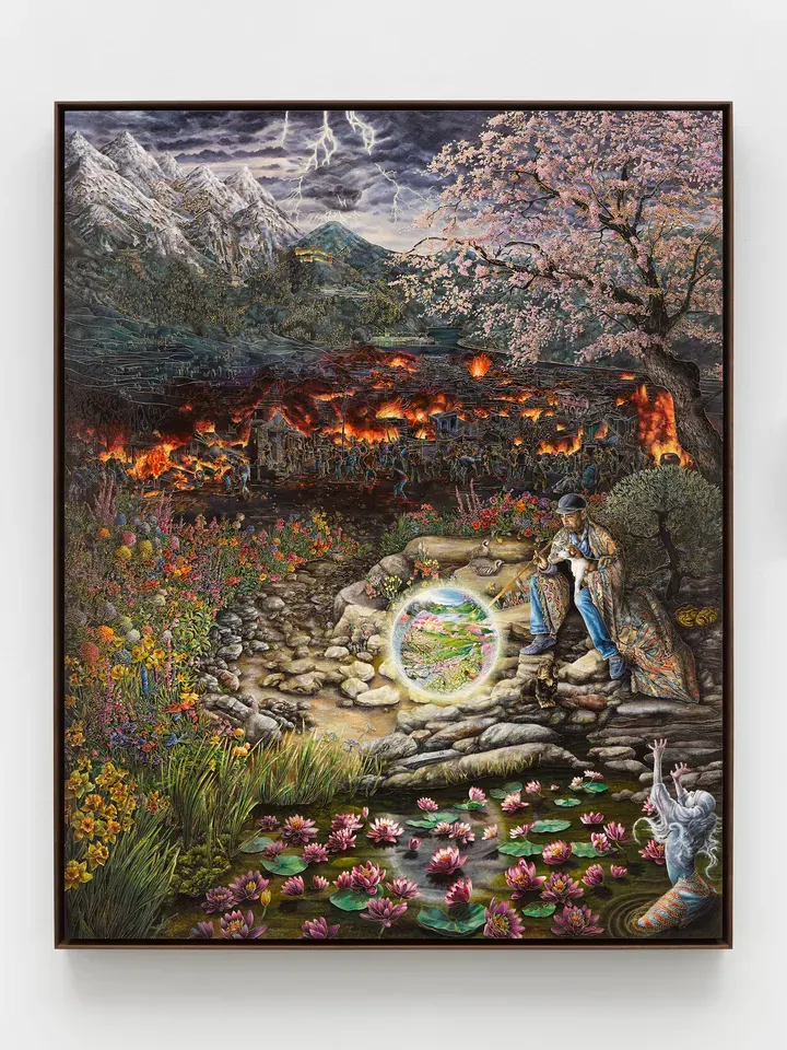 Raqib Shaw, La Tempesta (after Giorgione)