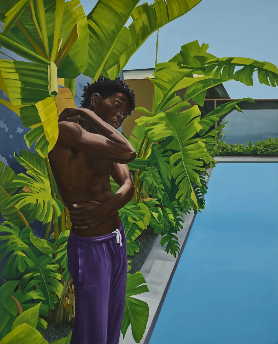 Peter Uka, By the poolside
