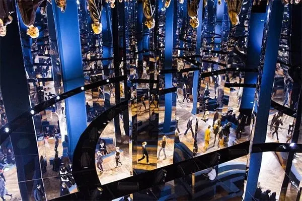 Landon Nordeman, Dior Rehearsal (with reflections)