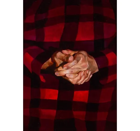 German Tellez, Praying hands #2 (red shirt)