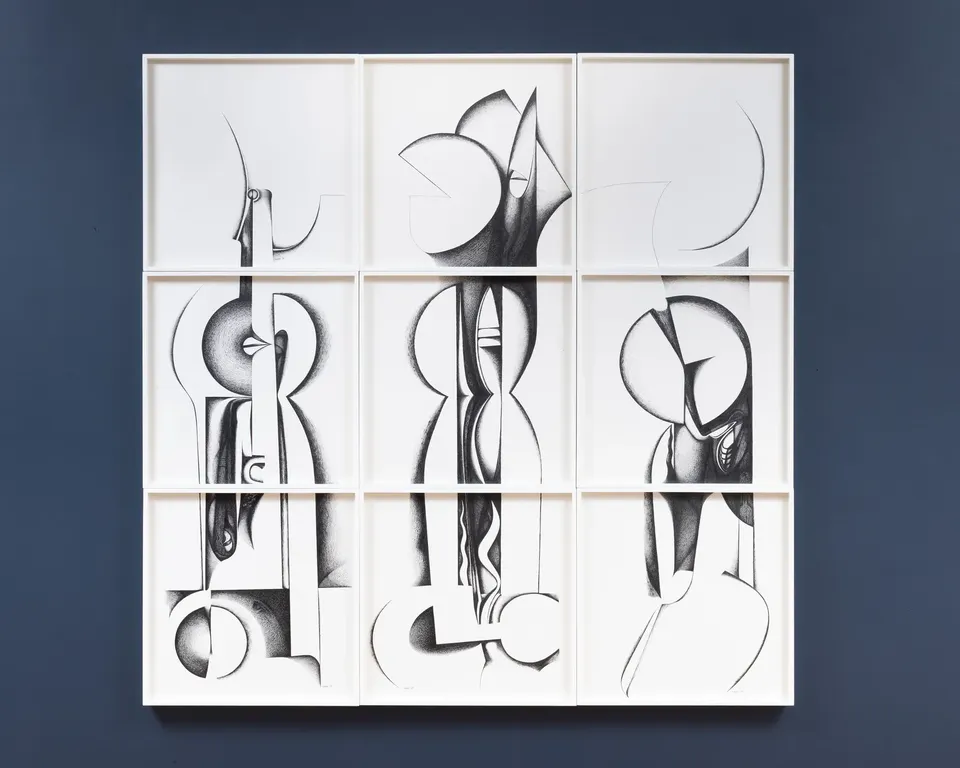 Ibrahim El-Salahi, Calligraphic Forms III / Alphabet 3