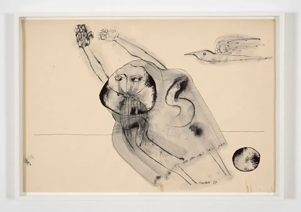 Ibrahim El-Salahi, By His Will, We Teach Birds How to Fly No. 3