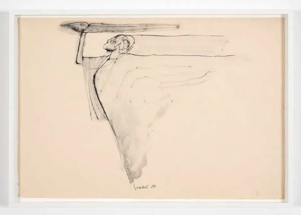 Ibrahim El-Salahi, By His Will, We Teach Birds How to Fly No. 1 | Collection Arts Council