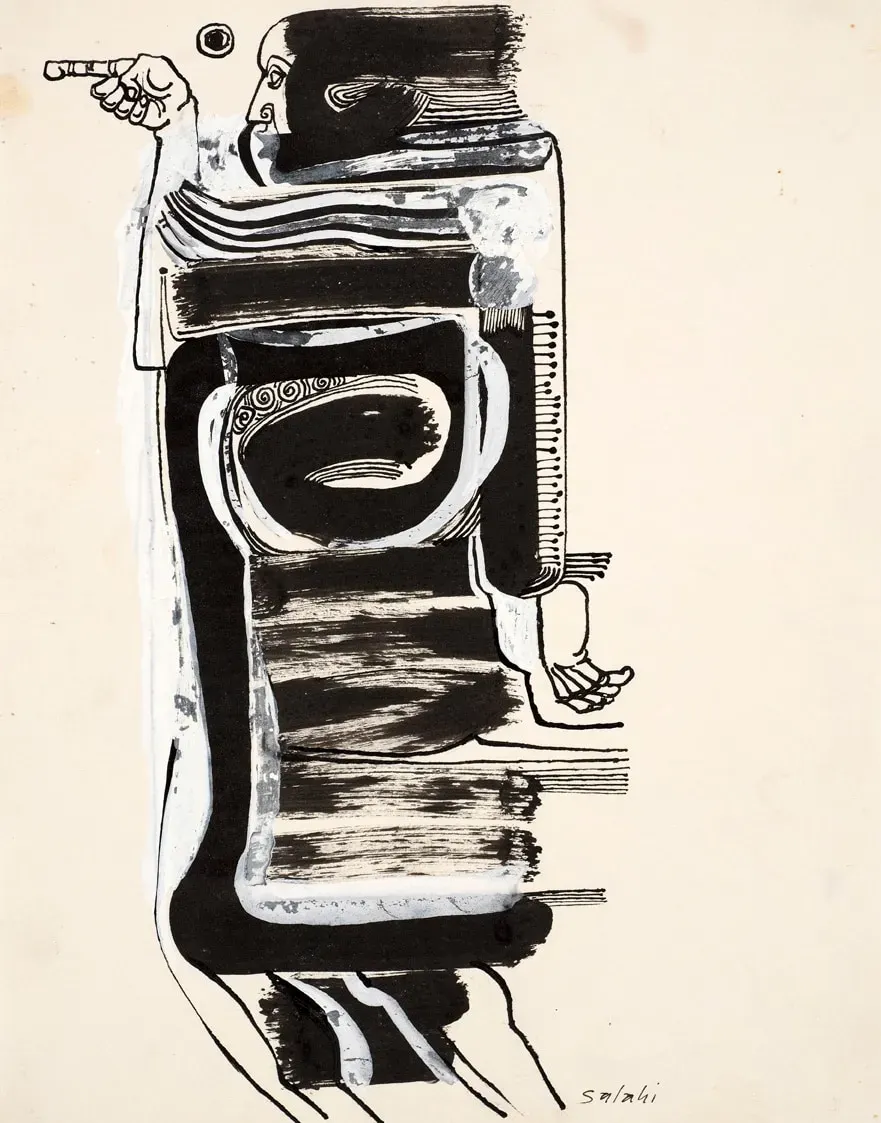 Ibrahim El-Salahi, Illustrations for Nar Al-Magazeeb (16)