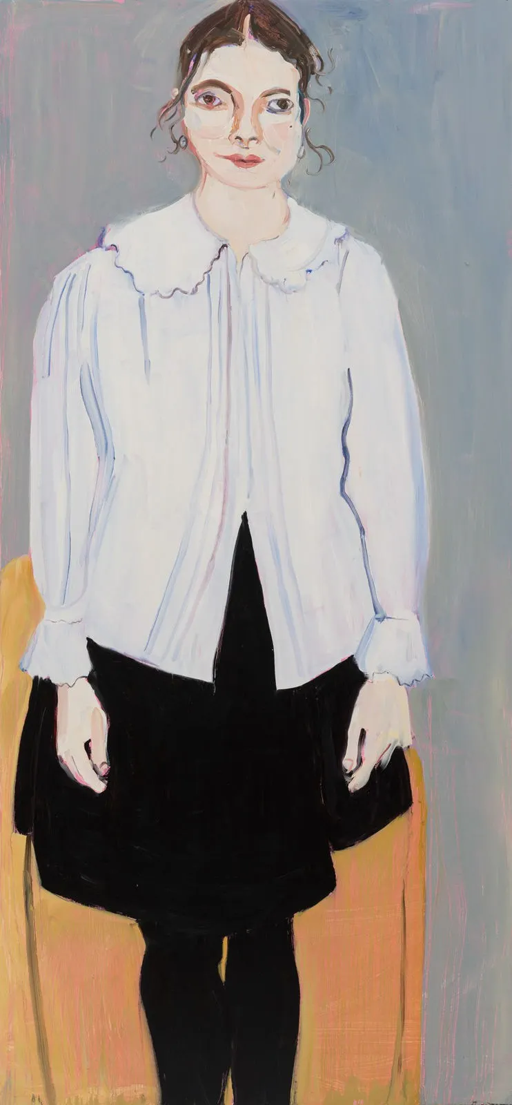 Chantal Joffe, Bella in a White Blouse