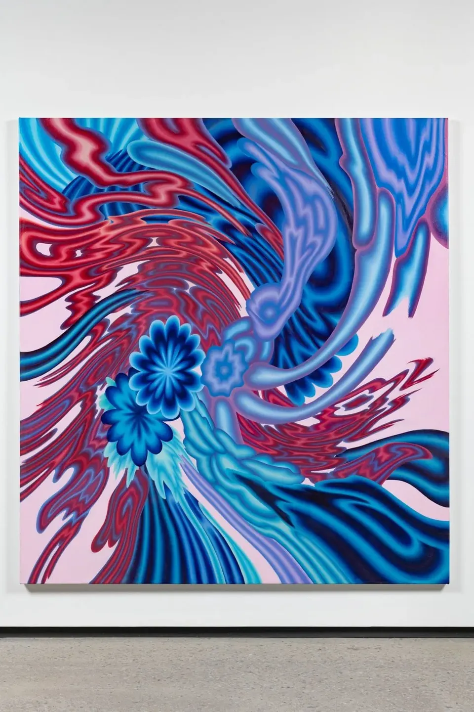 Karine Fréchette, Reflecting Pool 6 (blue flower)