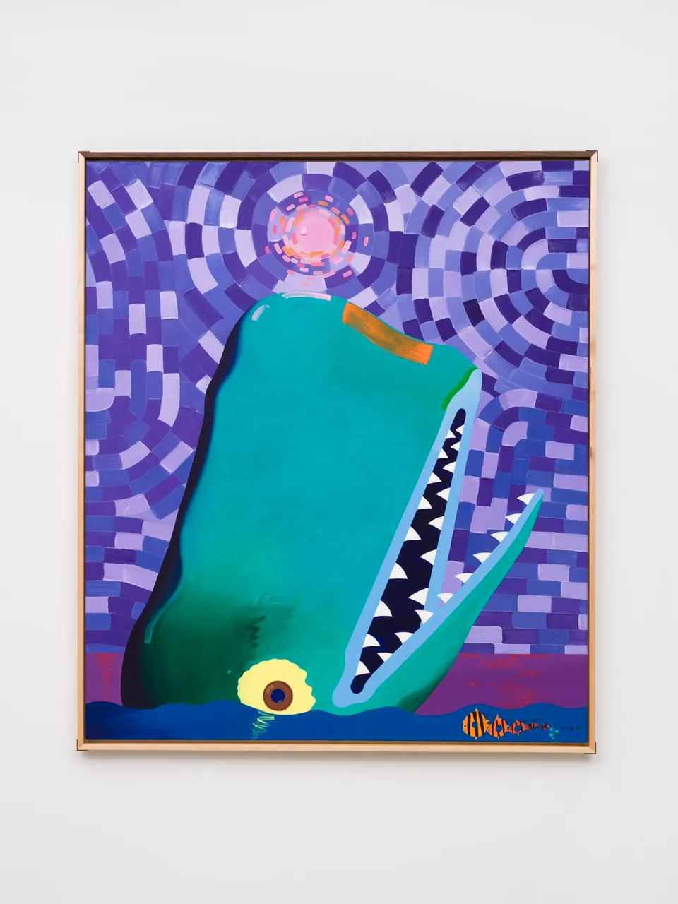 Craig Kucia, Untitled (Whale, purple sky)